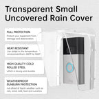 Doorbell Rain Cover Weatherproof Compatible for Ring/Blink/Google Nest Video Doorbells, Large Acrylic Doorbell Cover Protector for Outside Camera Doorbells/Door Keypad/Attendance Machine(Model B)
