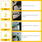 Sika Sikaflex-221 - White - Multi-Purpose Polyurethane sealant/Adhesive - Creates Permanent Elastic Seal - Sandable/paintable - Non-Corrosive - 10.1 fl oz (Pack of 24)