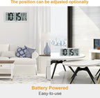 Large Digital Wall Clock, Electronic Alarm Clocks for Bedroom, Count Up & Down Timer, Battery Operated 14.17 Inch Large LCD Screen with Time/Date/Temperature Display