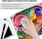 Love Flower Square Mouse pad, Texture, Waterproof, Anti Slip Rubber Base, Computer Mouse pad, Laptop Mouse pad