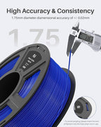 ELEGOO PLA Filament 1.75mm Gray 2KG, 3D Printer Filament Dimensional Accuracy +/- 0.02mm, 2pcs 1kg Spool(2.2lbs) Fit Most FDM 3D Printers