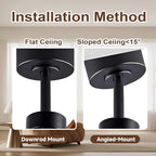 Gaizw Ceiling Fans with Lights, 60 Inch Ceiling Fan with Remote Control, 3 Blades Walnut Fan Reversible Quiet DC Motor 6 Speeds Timing Indoor Outdoor Farmhouse Ceiling Fans for Bedroom Living Room