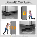 KVRG Appliance Rollers Heavy Duty,Newest Extendable Appliance Sliders,Liftable Washing Machine Base,Easily Move Washer and Dryer Machines,Refrigerators,Furniture-Black