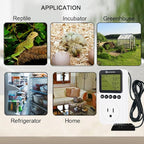 KETOTEK Digital Humidity Controller Outlet Plug with Sensor Probe, 120V Humidistat Controller Plug for Reptile Mushroom Greenhouse, Humidity Switch Outlet