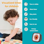 Visual Timer for Kids - 60 Minute Visual Kids Timer for Classroom Home Office, Countdown Timer for Cooking Teaching Working Meeting (Chocolate)