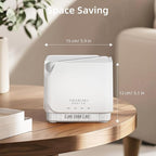 ASAKUKI 700 ml Premium Essential Oil Diffuser, 5 in 1 Ultrasonic Aromatherapy Fragrant Oil Vaporizer Humidifier, Timer and Auto-Off Safety Switch, 7 LED Light Colors