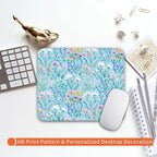 Armanza Square Mouse Pad Plants,Personalized Premium-Textured Custom Mouse Mat Design,Washable Mousepad Lycra Cloth,Non-Slip Rubber Base Computer Mouse Pads for Wireless Mouse