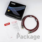 TODN Audiophile RCA to RCA Audio Cable with 4-Core-OFC Shielded RCA Stereo Cables for HiFi Home Theater (1.64ft/0.5m, 1 Pair)