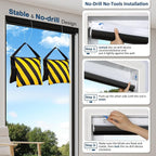 MANSNIX Smart Motorized Blinds with Remote, Cordless No-Drill Automatic Roller Shades, Blackout Electric Blind for Windows, Black, 34 x 72