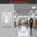 ENERLITES Decorator Switch or Outlet Metal Wall Plate, 430 Stainless Steel, Corrosion Resistant, Mid-Size 1-Gang 4.88" x 3.11", UL Listed, 7731M, Silver