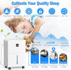 DEVERSE Max 25 Pints Dehumidifier for Home/Bedroom/Basement, 1500 Sq.Ft Coverage, with Drain Hose, Smart Humidity Control & Large Tank