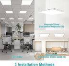 VocgoUU 16-Pack 2x2 LED Flat Panel Light Drop Ceiling, 0-10V Dimmable, 3CCT Selectable (5000K 4000K 3000K) & 3 Wattage Switchable (40W 30W 20W), 100-277Vac, ETL & DLC