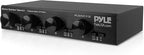 Pyle 4 Channel High Power Stereo Speaker Selector with Volume Control - Rugged and Durable Housing Construction, Cabinet Heat Sink, Plug and Play Easy Install - PLSHVC412