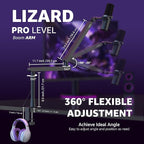 IXTECH Mic Boom Arm Stand LP Microphone Stand Low Profile Microphone Arm Adjustable for Blue Yeti Shure Sm7b Hyperx QuadCast Rode Fifine and At2020 360° Mic Arm for Gaming Podcasting.