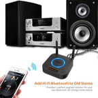 [Upgraded] 1Mii B06Pro Long Range Bluetooth Receiver, HiFi Wireless Audio Adapter, Bluetooth 5.2 Receiver with 3D Surround aptX HD Low Latency Optical RCA AUX 3.5mm Coaxial for Home Stereo System