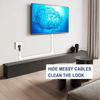Cord Cover Wall Raceway Kit - 157" Cable Concealer, Wire Hiders for TV Wall Mounting and Wire Management, Beige