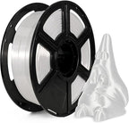 Flashforge 3D Printer Filament Silk PLA 1.75mm 1kg Spool-Dimensional Accuracy +/- 0.02mm (White)