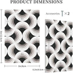 Bvtewkhz Black/White Art Marble No Device Single Blank Decorative Light Switch Covers Electrical Faceplate Switch Plates for Bathroom Kitchen Home