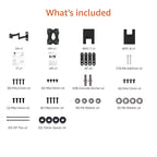 Amazon Basics Full Motion TV Wall Mount fits 12" to 40" TVs and VESA 200x200, Black