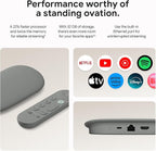 Google TV Streamer 4K - Fast Streaming Entertainment on Your TV with Voice Search Remote - Watch Movies, Shows, Live TV, and Netflix in 4K HDR - Smart Home Control - 32 GB of Storage - Hazel
