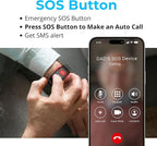 SecuLife SOS Wristband,Fall Detection, GPS Safety Bracelet for Seniors – SOS Button, Geo-Fencing, 2-Way Calling & Caregiver Tracking – Medical Alert Device, Simple & Reliable Alert System