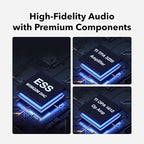 WiiM Vibelink Amp | 100W Power Amplifier with Premium ESS 9039Q2M DAC and TI TPA3255 | Compatible with WiiM Mini, Pro, Pro Plus, and Ultra | RCA, Coax, and Optical Inputs | Space Gray