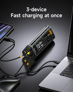 SHARGEEK 170 Power Bank, 140W PD3.1 Portable Charger 24,000mAh/ 86.4Wh High Capacity with Smart Display, 170W Total Output Battery Pack for Laptop MacBook Pro iPhone 17/16/15/14 Series