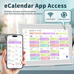 Canupdog Digital Calendar, 21.5 Inch Electronic Calendar Chore Chart & Wall Planner, IPS HD Touchscreen Interactive Display for Family Schedules, Streamline Household Organization, Christmas Gifts for Women Mom