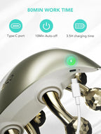 SKG Neck Massager for Pain Relief Deep Tissue Shiatsu Cordless Neck and Shoulder Massger with Heat Birthday Gifts for Men Women Dad Mon Grandpa H7 Ultra E