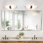 Frameless Beveled Edge Bathroom Mirror 36x72 Inch Rectangle Wall Mirror Explosion Proof and Shatterproof Bathroom Vanity Mirror Wall Mounted Hang Firmly (Horizontal or Vertical)