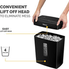 Fellowes P-40C 8 Sheet Cross-Cut Deskside Paper Shredder for Home Office