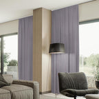 SmartWings Automatic Curtain Opener with Drapery, Motorized Vertical Blinds with Remote, Electric Closet Doors Sliding Panels Compatible with Alexa Google Homekit, 93% Blackout Light Purple