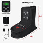 Rechargeable Red Light Therapy Feet Ankle, 132 LEDs 660 nm Red Light and 850 nm Infrared Light Therapy Shoe, with 6000mAh Battery Adjustable Power and Time Controller 2Pack
