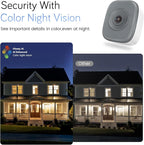 abetap 5MP 3K Window Camera with Enhanced Color Night Vision, Built-in Strong Magnetic Mount for Flexible Placement, No Subscription Needed, 24/7 Continuous Recording,Dual-Band 2.4G & 5Ghz WiFi
