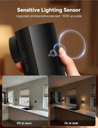 Brightown 2 Pack Night Lights Plug Into Wall, Modern Night Light with Rotating Plug, Dusk to Dawn Sensor, 0-100LM Stepless Dimming Nightlights, Home Decor for Hallway Bedroom Bathroom, Soft White