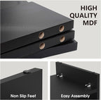 FITUEYES Monitor Stand - 2 Tier Computer Monitor Riser with 21.3 Inch Shelf, Wood Desktop Stand for Laptop Computer Screen, Desk Organization, Office Supplies