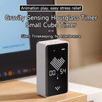 Sand Timer, Digital Hourglass Timer, Rechargeable Magnetic Visual Timer with Large LED Display, Adjustable Volume for Classroom, Cooking, Fitness, Baking, Kids Learning & Teaching (Black)