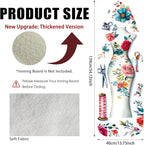 Nuxovilar Ironing Board Cover Needle Cotton 15x54 Inches | Ironing Board Cover and Pad Floral Dress Form Needle Cotton for Craft Room, Laundry Area, Home
