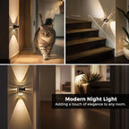 L LOHAS LED Night Light Projector, Night Lights Plug into Wall, Dusk to Dawn Sensor, Rotating Nightlight for Kids, Soft White Ambient Lighting for Bathroom, Gaming Room, Gifts,1 Pack