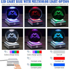 Kopesmsy 3D TayTay Gifts, Cute TS Girl Night Light, 3.15-inch Heart-Shaped Crystal Ball Night Light with LED Colorful Lighting Touch Base, Birthday Mother's Day Christmas Gift