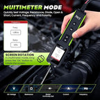 JDIAG Automotive Circuit Tester 0-80V DC, 12V 24V Digital Multimeter with Waveform Display, Buzzer, Flashlight, Short Finder, Continuity Tester, Voltage Tester for Diagnostic, Activating Components