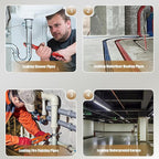 Water Leak Detectors for Home - Smart Monitor Device, Underground Water Leak Detection Sensor, Home Safety Category for Bedroom Basement Kitchen Laundry Apartment Construction Site