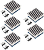 ACEIRMC 5PCS MAX7219 8x8 Dot Matrix LED Display Module 5V MCU Control MAX7219 88 LED Dot Matrix DIY Kit (B)