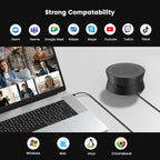 Nearity A21S Zoom Certified Conference Speaker and Microphone, Speakerphone w/8 Mics, 16ft Voice Pickup, AI 2.0 Noise Cancelling, USB Speakermic with Daisy Chain, Works with Microsoft/Teams/Google Mee