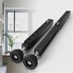 Gadgetzan 1 Pack Window Security Bars Adjustable 11"-18",Portable Short Sliding Window Lock Bar for Child Safety/Anti-Theft,Window safety lock with Rubber Base for Vertical and Horizontal Window-Black