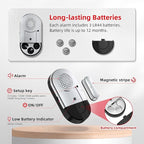Sanjie Door Alarms When Opened,Door Window Alarm Sensors for Kids Safety/Home Security/Pool/Garage/Dementia/Toddler/Travel Security,Easy to Install,Volume Control/Loud Alert,Long Battery Life,10 Pack