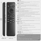 Voice Remote Replacement Control Compatible with Samsung Smart TV for 2019-2025 Crystal UHD QLED Frame NEO Models (BN59-1432A)