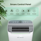 4,500 Sq.Ft Dehumidifier for Basement with Drain Hose, 50 Pint Dehumidifiers for Large Home with Three Operation Modes, Intelligent Humidity Control, 24HR Timer for RV, Bathroom, Bedroom