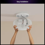 Philips Hue Datura Smart Ceiling Panel (Large Round 2.49 in x 22.60 in) White & Color Light, Bluetooth Compatible, Voice Control with Alexa, Apple Home & Google Assistant†?