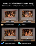 4K HDR10+ Google TV Projector for Home Theater 2200 ANSI Smart Daytime Projector with DD+ 2×30W Speakers, AI Cooling Fan , HDMI eARC, WiFi 6, Bluetooth 5.4 for Movies, Gaming, Daylight Viewing